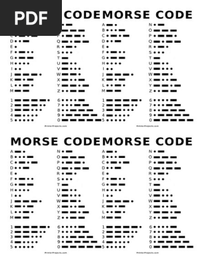 Morse Code and Phonetic Alphabet | PDF