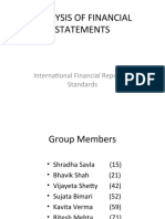 ANALYSIS OF FINANCIAL STATEMENTS UNDER IFRS