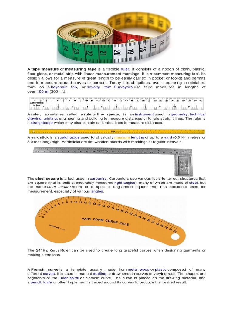 Meter flexible tape of dressmaker's tape length 1,5 meter, Meters, Measuring instruments