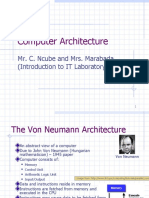 Computer Architecture: Mr. C. Ncube and Mrs. Marabada (Introduction To IT Laboratory)
