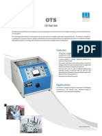 Oil Test Set: Features