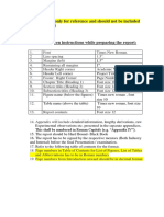 Interim Report Format