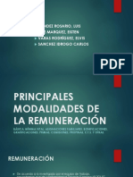 Principales Modalidades de La Remuneración