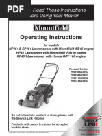 HP45H Lawnmover Manual