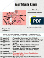 Pertemuan Ke-10, Hysys - Pendahuluan Dan Simulasi