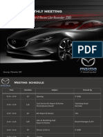 Mazda Monthly Meeting Report