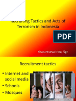 Recruiting Tactics and Acts of Terrorism in Indonesia