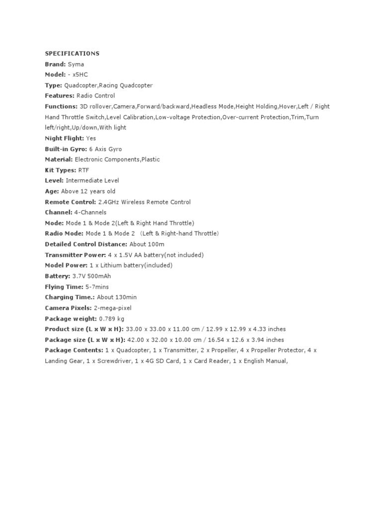 Hand Throttle Switch, Level Calibration, LowVoltage Protection, Over
