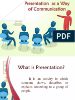 Presentation as a Way of Communication