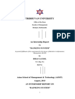 Intern Report of Agricultural Development Bank Limited Nepal by Dibas Gaudel