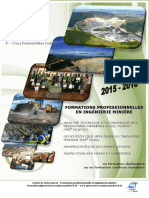 Formation Ingenerie Miniere 2015-2016-Avril 2015