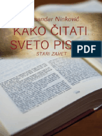 Kako Čitati  Sveto Pismo Stari Zavet