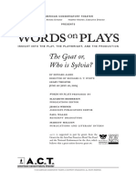 The Goat, or Who Is Sylvia Words On Plays (2005) PDF