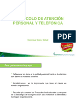 Protocolo de atencion telefónica