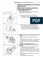Inspection of Torque Converter Clutch and Drive Plate