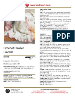 Free Pattern - Crochet Stroller Blanket LW1578