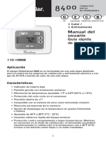 8400 Thermostat Manual - Spanish - 110-1086B PDF