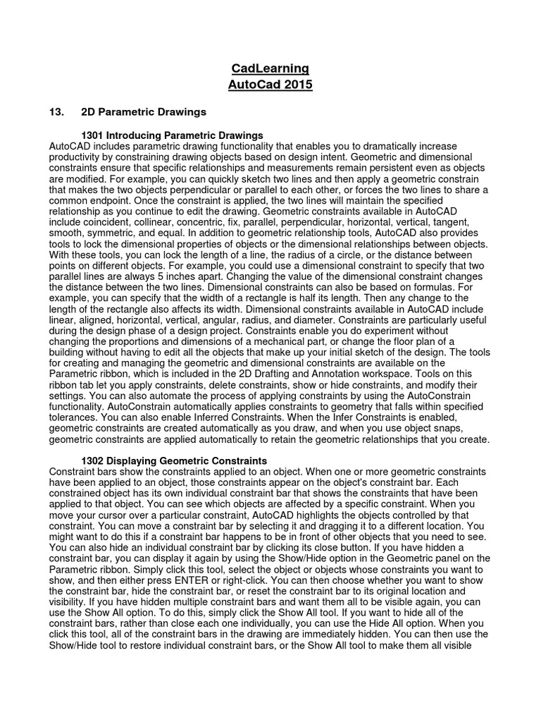 2d Parametric Drawings Pdf Angle Circle