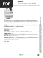 REG Emergency Power Supply, Light Grey: Characteristics