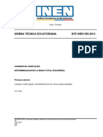 Nte - Inen - 395 - Determinacion Peso Escurrido