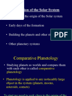 Formation of the Solar System 