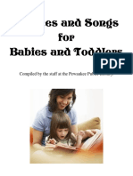 Rhymes and Songs For Babies and Toddlers: Compiled by The Staff at The Pewaukee Public Library