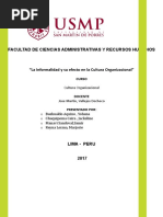 Monografia :La informalidad y su impacto en la cultura 