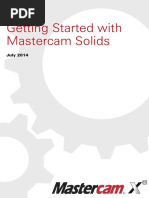 MasterCAM X8 - Getting Started With Solids Tutorial PDF