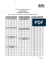 Ibfc 2015 Embasa Assistente de Saneamento Tecnico Em Seguranca Do Trabalho Gabarito