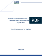 Formação de Palavras em Português e em Russo. Descrição e Análise de Adjetivos Ccomplexos