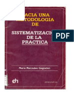 Gagneten, Maria Mercedes - Hacia Una Metodología de La Sistematizacion de La Practica PDF