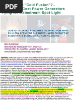 Download Whats Next Cold Fusion Super Low Cost Power Generators Vying for Mainstream Spot Light by Ben Rusuisiak SN352418211 doc pdf