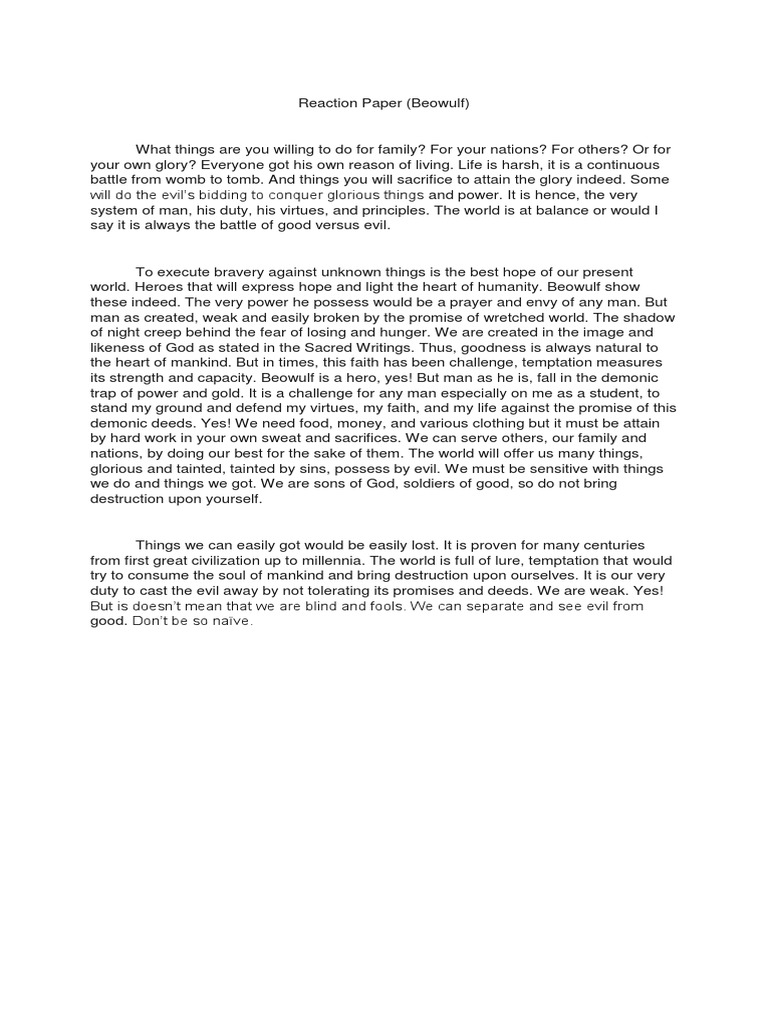 Beowulf Short Summary