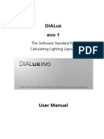 DIALux. Evo 1. User Manual. the Software Standard for Calculating Lighting Layouts