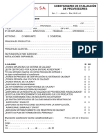 0601A1 2 Cuestionario de Evaluación de Proveedores