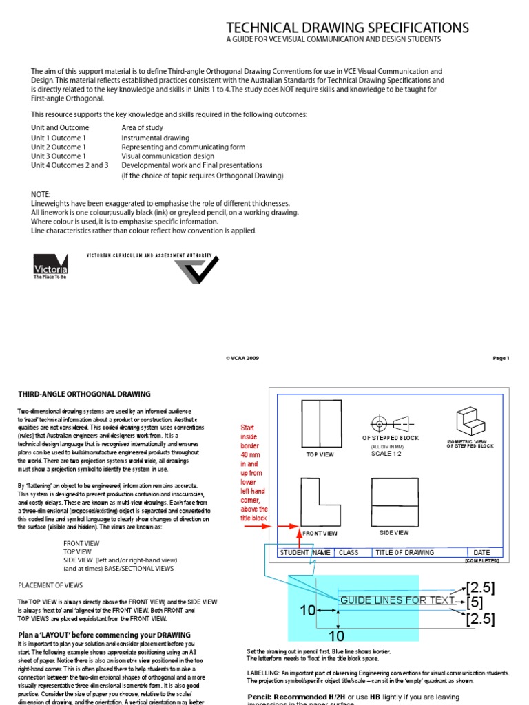 Technical Drawing Specifications | Drawing | Door