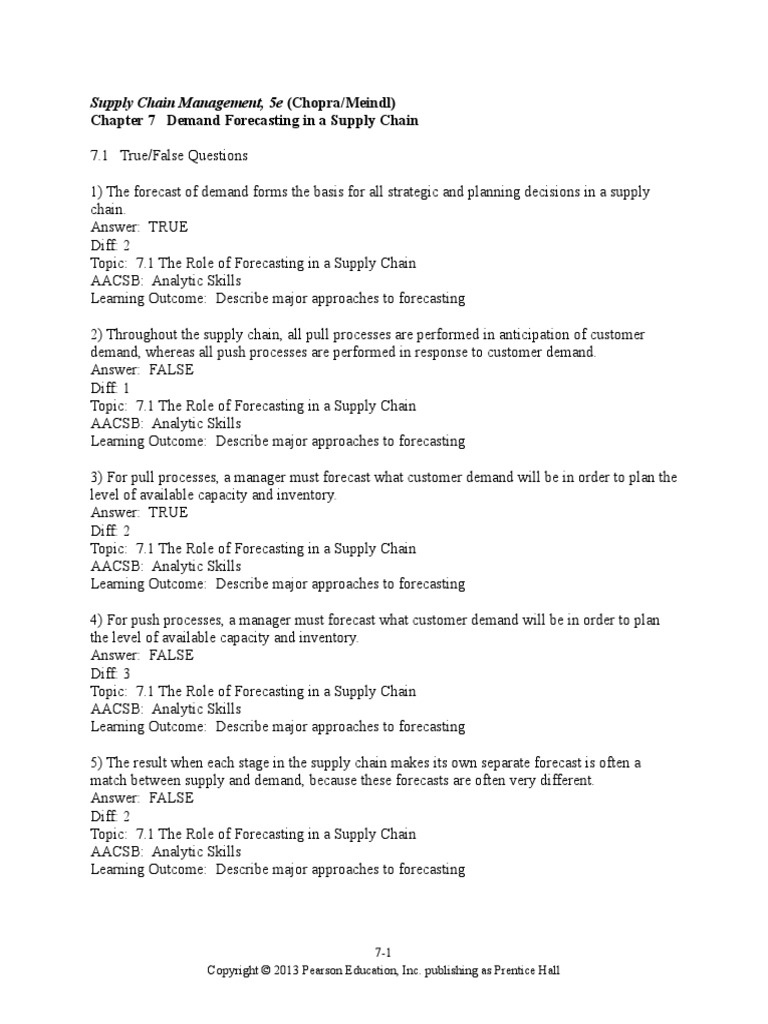 Chopra scm5 Tif ch07 | PDF | Seasonality | Forecasting