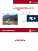 Situación de la energía geotérmica en el Perú