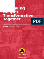 KENYA Jubilee Party Manifesto