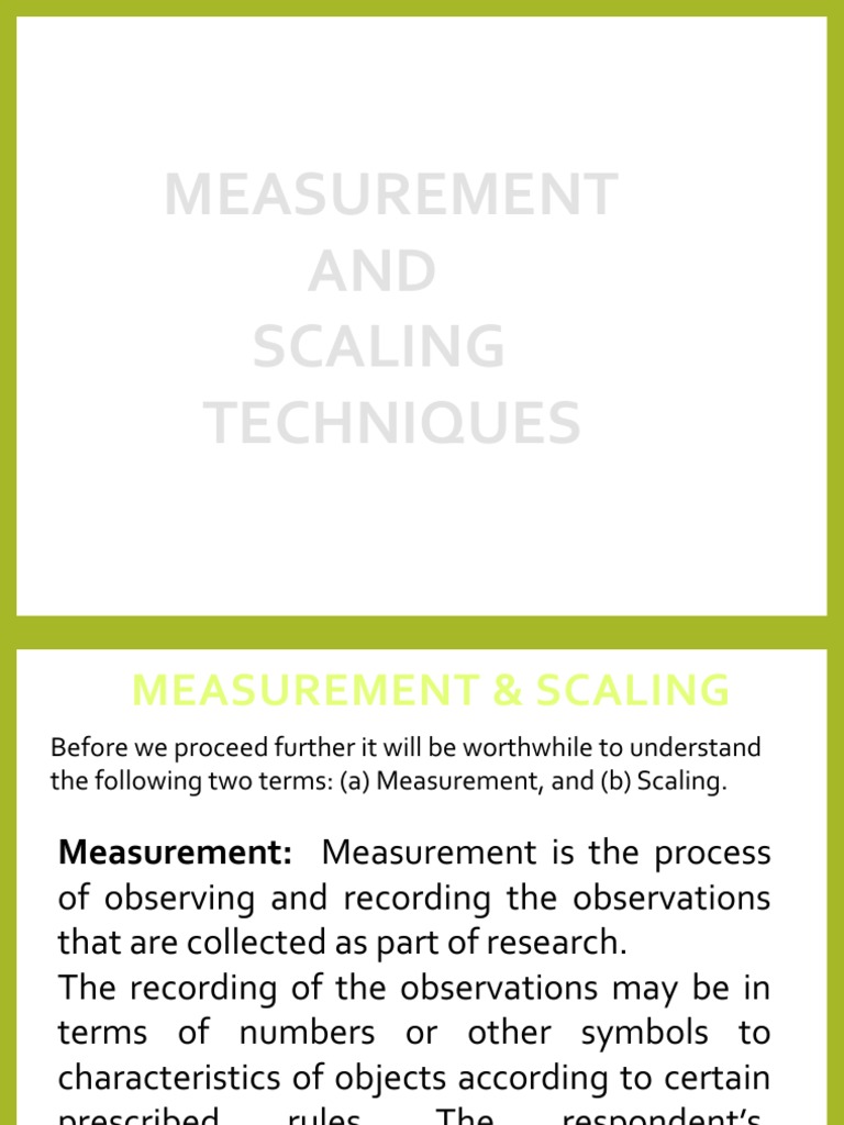 Scaling Concept | PDF | Level Of Measurement | Likert Scale