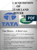 Acquisition OF Jaguar Land Rover