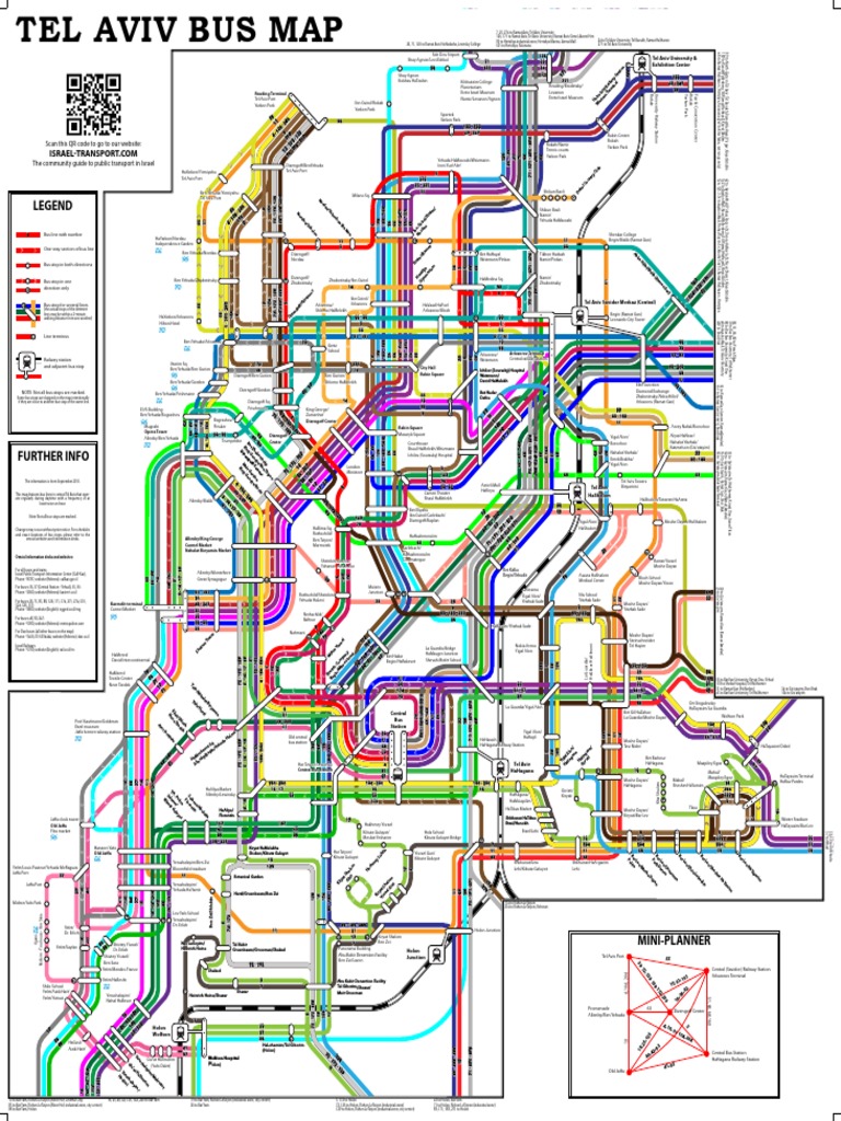 Tel Aviv Bus Map Tel Aviv Bus | Pdf