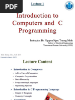 Lecture 1-Introduction to Computers and C Programming