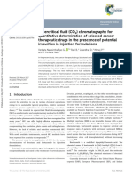 Supercritical fluid (CO2) chromatography for quantitative determination of selected cancer therapeutic drugs in the prescence of potential impurities in injection formulations