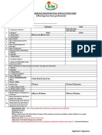 Hindu Marriage Registration Application Form-Marriage Has Been Performed PDF