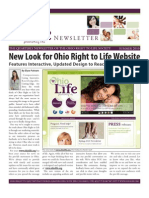 New Look For Ohio Right To Life Website: Ewsletter