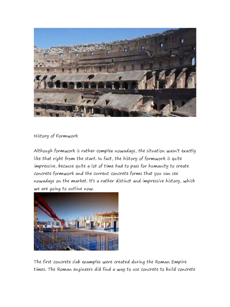 History of Formwork | PDF