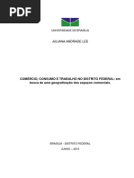 COMÉRCIO, CONSUMO E TRABALHO NO DISTRITO FEDERAL Em Busca de Uma Geografização Dos Espaços Comerciais.