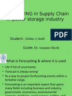 fORECASTING in Supply Chain in Power Storage Industry: Student:-Mobin A Mufti Guide:-Dr. Anupam Ghosh