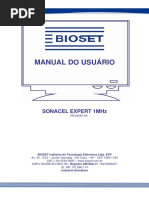 Manual Ultrassom Bioset Sonacel Expert 1 MHZ